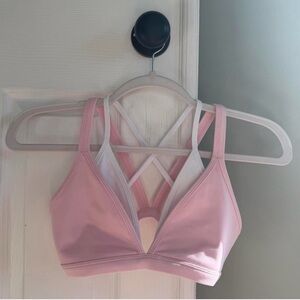 Liaison The Label Double Layer Pulse Bra – Soft Pink & White (Size XS)